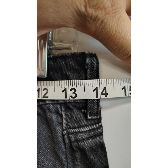 H&M Black Tapered Cotton-Blend Jeans Size 10 - Picture 6 of 8